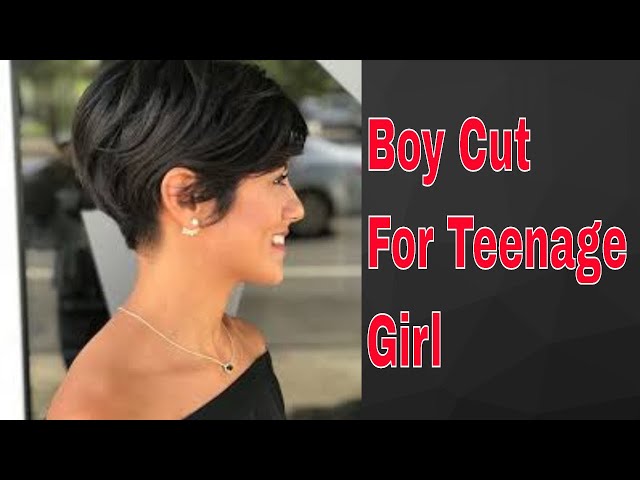 Girls Long To Short Pixie Hair Cut | Boy Cut For Teenage Girl | Girls With Short  Hair | - YouTube