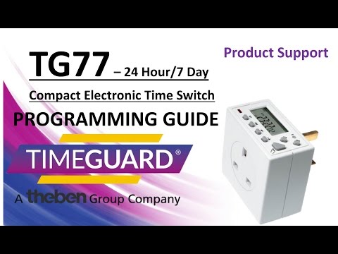 Temporizador Theben / Timeguard TG77 Hora/minutos/segundos enchufe