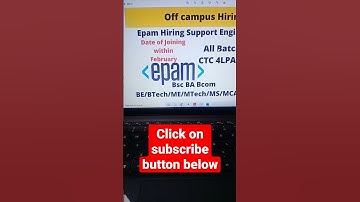 Epam offcampus hiring