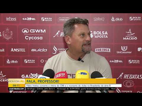 Fábio Matias comenta vitória contra o Sport - 16/09/26