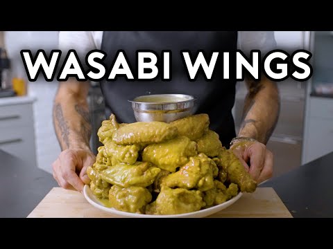 Binging with Babish Wasabi Buffalo Wings from The Simpsons