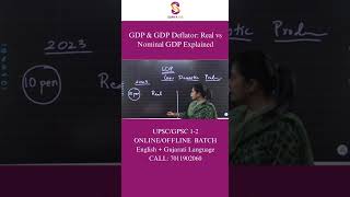 GDP & GDP Deflator: Real vs Nominal GDP Explained #gpsc#economy #upsc2026 #exam#trending #education