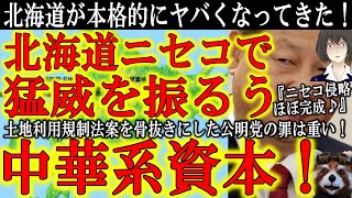 【北海道が本格的に危ない！『中華系資本がニセコを席巻！』】中国外資系企業のニセコリゾート開発いよいよ本格化！中国資本が他国を幸せにした話なんか聞いた事無いぞ！土地利用法案を骨抜きにした公明党！どうする