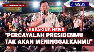 Janji Prabowo Di Hadapan Pengungsi Tapanuli Selatan, Presidenmu Tak Akan Meninggalkanmu