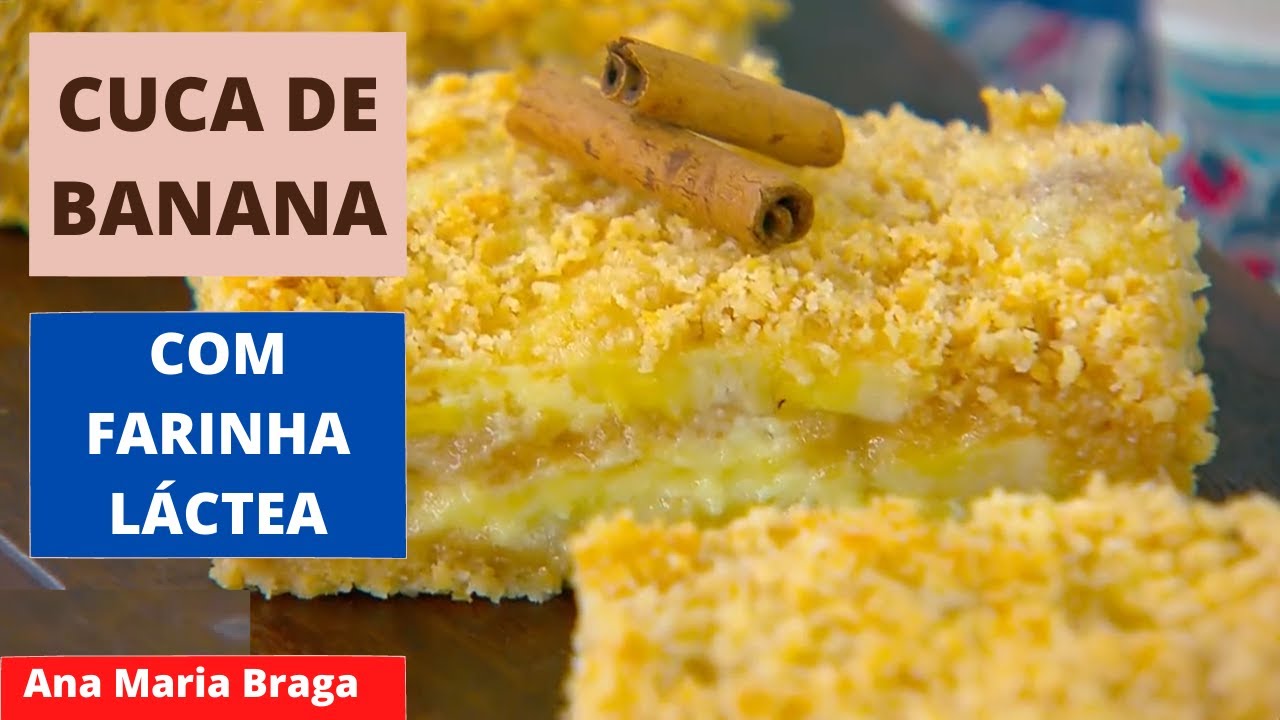 Receita de bolo de banana-da-terra • Ana Maria Braga