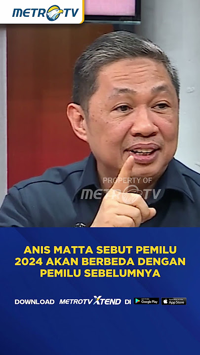 Anis Matta : Pemilu 2024 Akan Berbeda Dengan Pemilu Sebelumnya #shorts