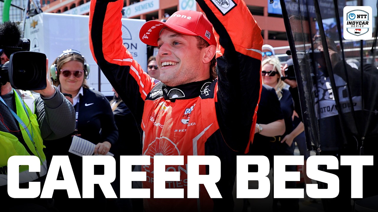 Santino Ferrucci celebrates CAREER-BEST finish in Detroit | INDYCAR