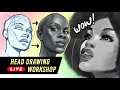 Head Drawing Workshop || 3 -10 Minute Studies