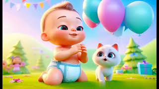 🌈 Hello Kiddie Wink Song – Let’s Have Fun! (3D Baby & Cat Dance) screenshot 4