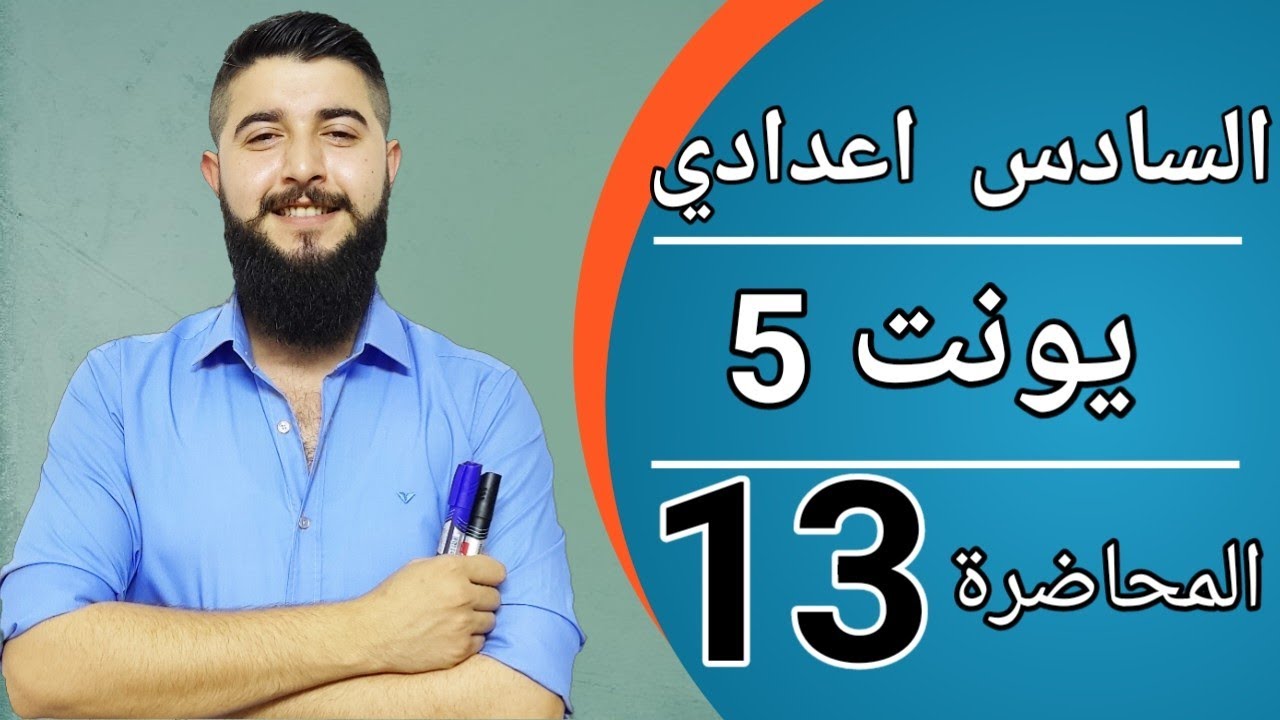 انجليزي السادس اعدادي | يونت 5 | الاملاء والاختيارات | الاستاذ علي صلاح