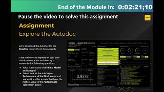 Assignment 8 - Explore the Autodoc / DAI Starter Course