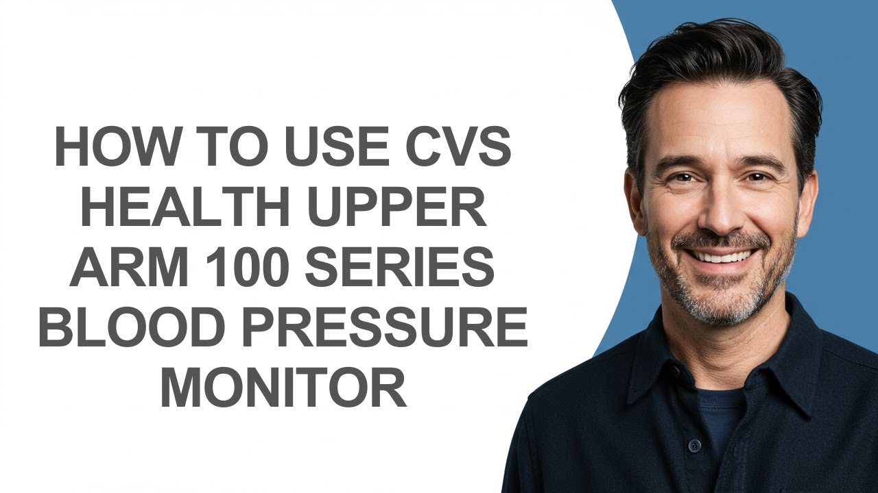 How to Use Cvs Health Upper Arm 100 Series Blood Pressure Monitor - KevinHowTo