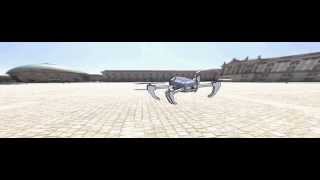 Quadcopter motion simulation