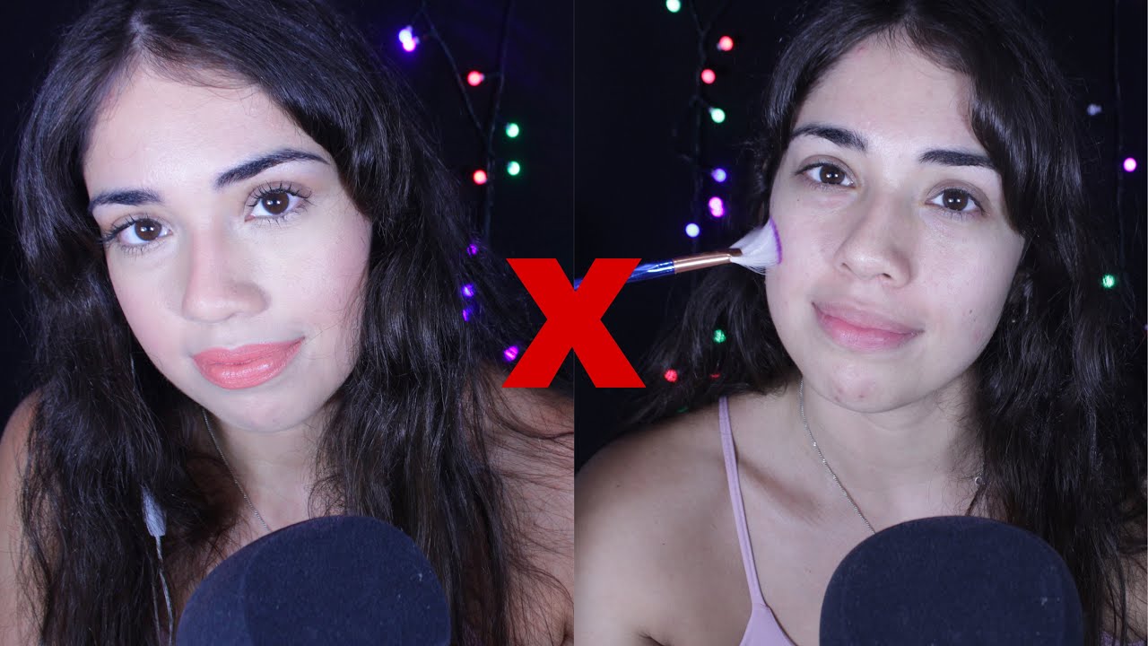 ASMR SE ARRUME COMIGO PRA GRAVAR - Makeup, Sussuros, me maquiando