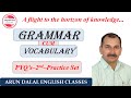 GRAMMAR CUM VOCABULARY FROM PREVIOUS YEAR QUESTION PAPERS
