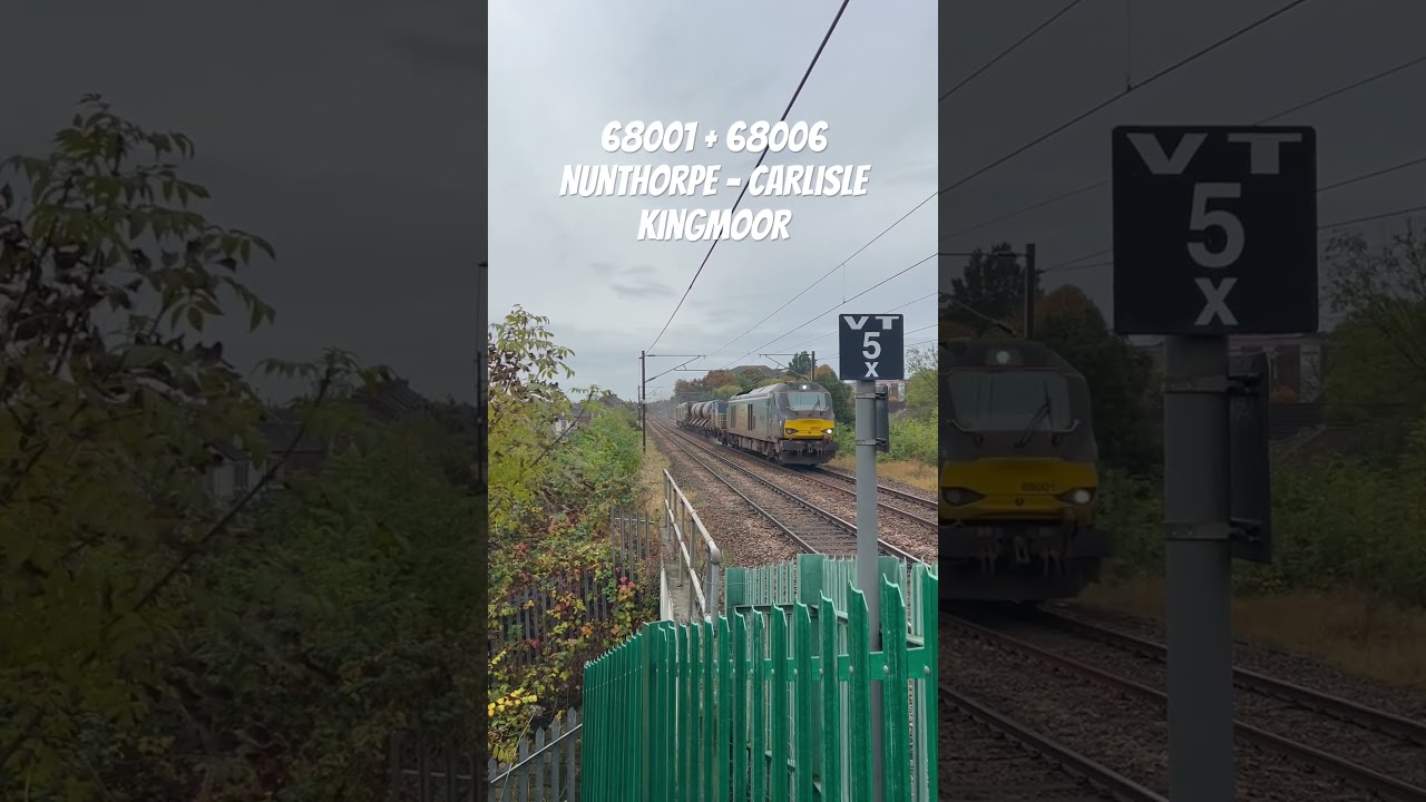 68001 and 68006 through Chester Le Street 