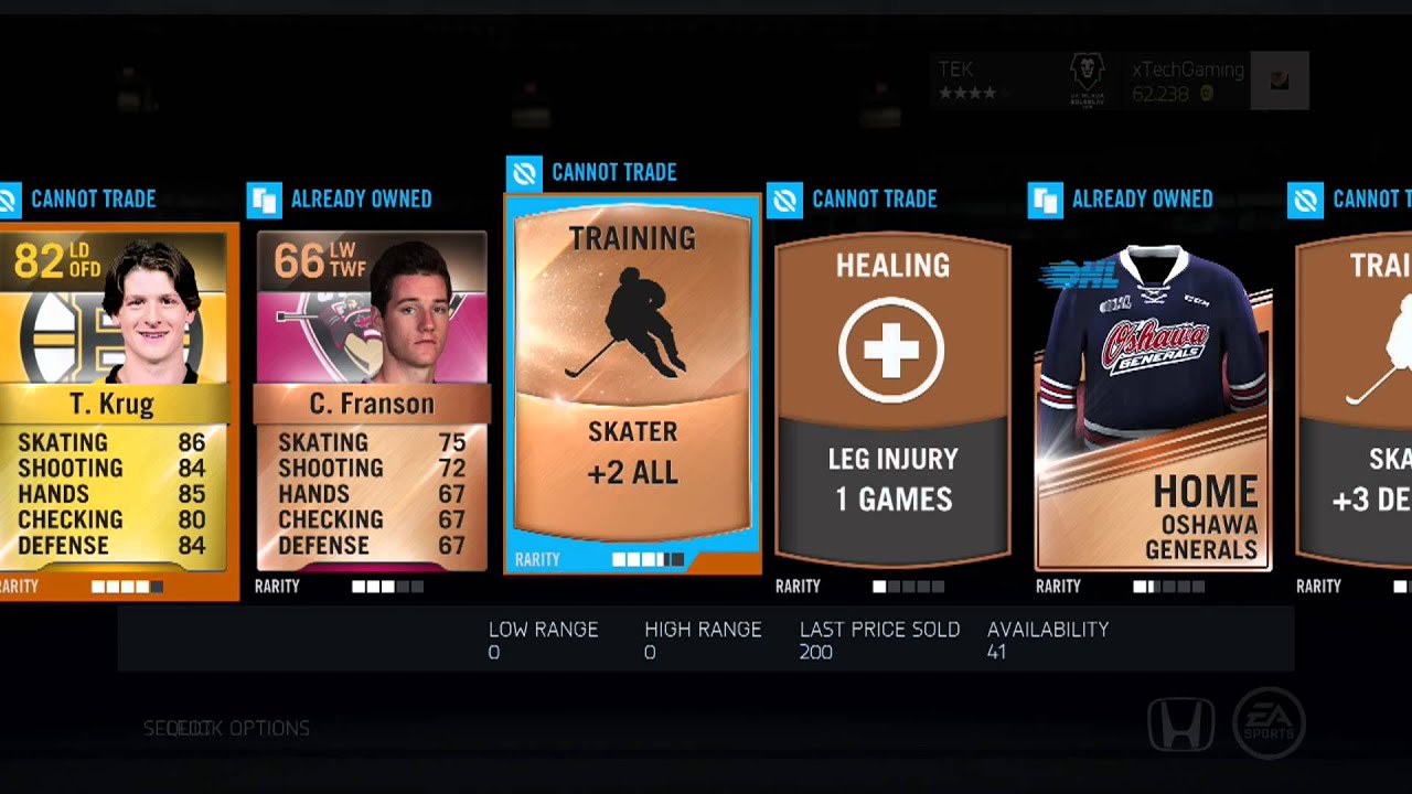 NHL 15 : 9 Bronze Collection Packs!  " Nice Pull!! "