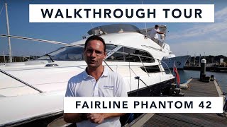 Fairline Phantom 42 Yacht Tour - 1999 Model - Twin Volvo Penta 63P  - Fully laden with extras