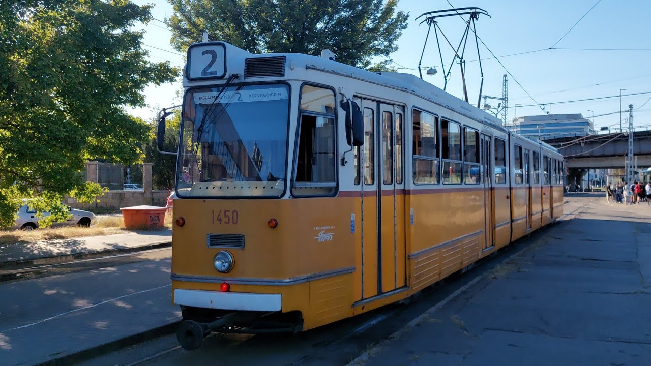 Budapest, 2-es villamos Jászai Mari tér- Közvágóhíd H