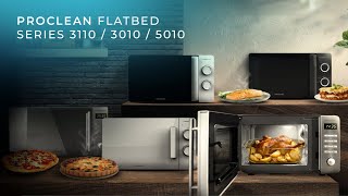 Gama de micro-ondas sem prato ProClean Flatbed Series 3110/ 3010/ 5010