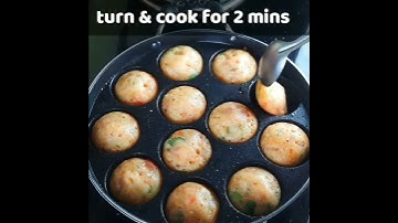 Healthy breakfast made with semolina and green vegetables | Rava Appe | Sooji Appam | Appam Recipe @Manju