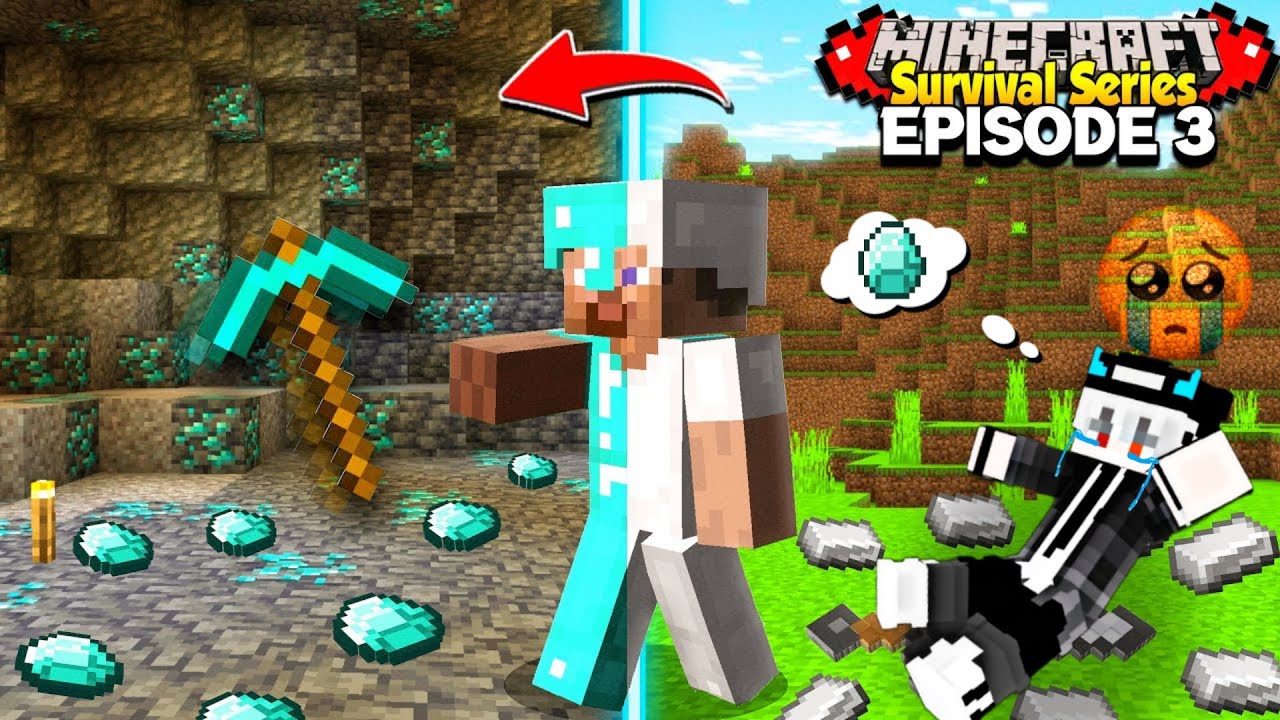 Making Fully Diamond Armor😎 In Minecraft Pe Hardcore Survival Series EP ...