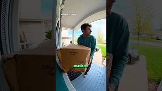 Porch Pirates Get Instant KARMA! 😂👤🫟#thief#CaughtOnCamera #securitycamera #instantkarma #funny