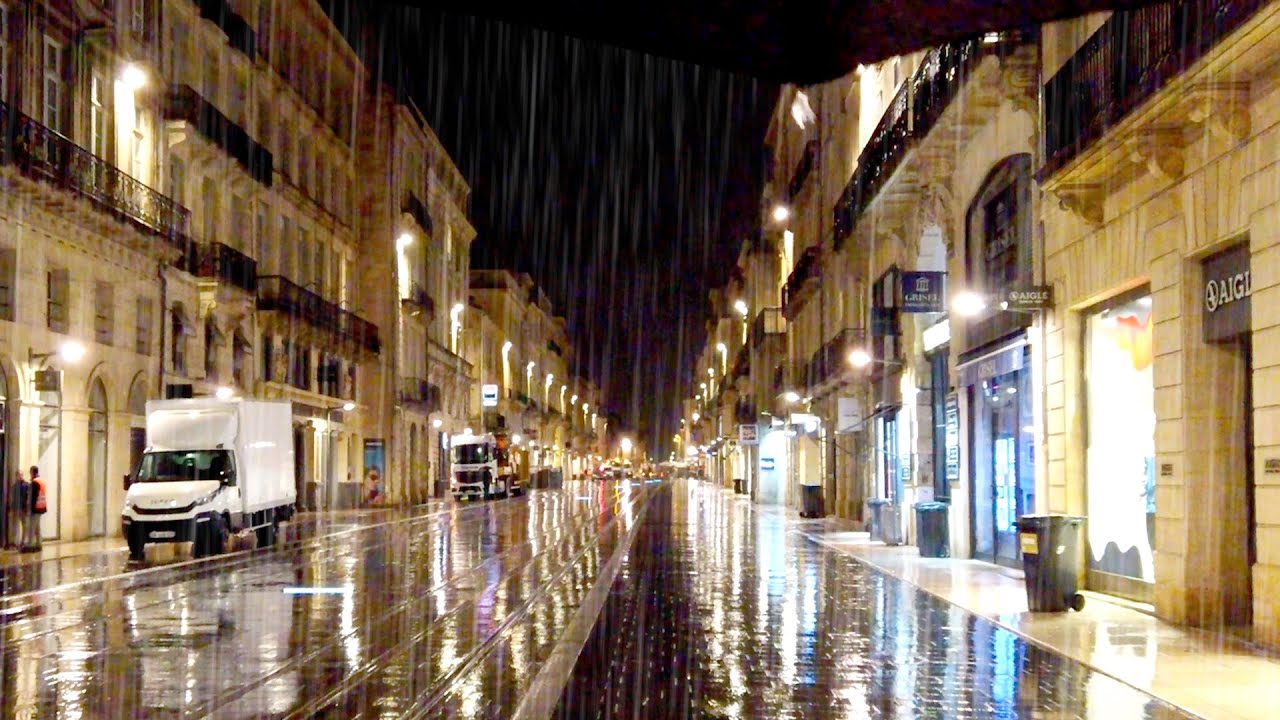 Night Rain Walking ASMR | Relaxing Rain Sounds, Footsteps for Deep Sleep