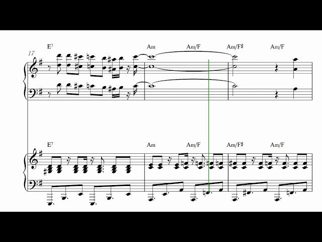 ブラジル Aquarela do Brazil for Piano Duo [MIDI/Score 楽譜] - YouTube