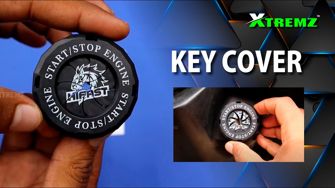 PVC Round Key Cover For Universal Bikes - Black Color 