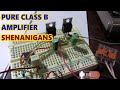 Class B audio amplifier revisited with new transistors