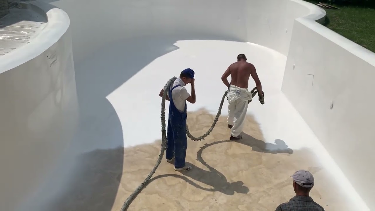 Izolarea şi finisarea piscinei cu poliuree. Tel. de contact 079221163