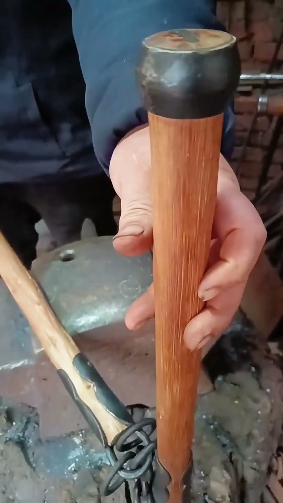 The process of making flail sticks