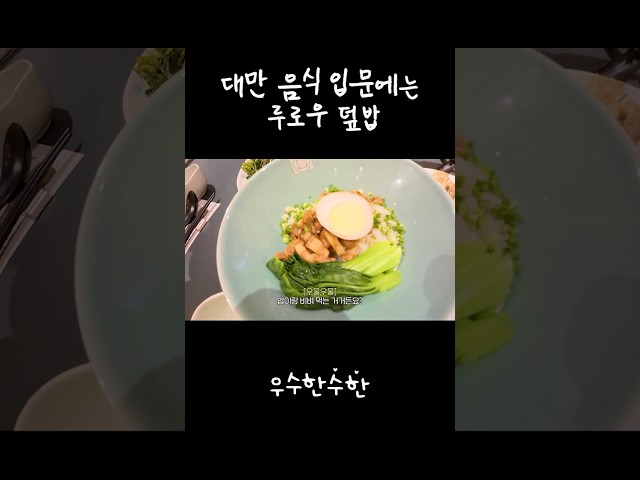 대만 음식 입문에는 루로우 덮밥