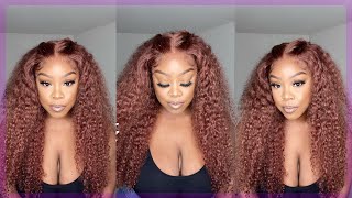 Copper Curly 13X4 Human Hair Wig Ft. Pa Hair Nizzy Mac
