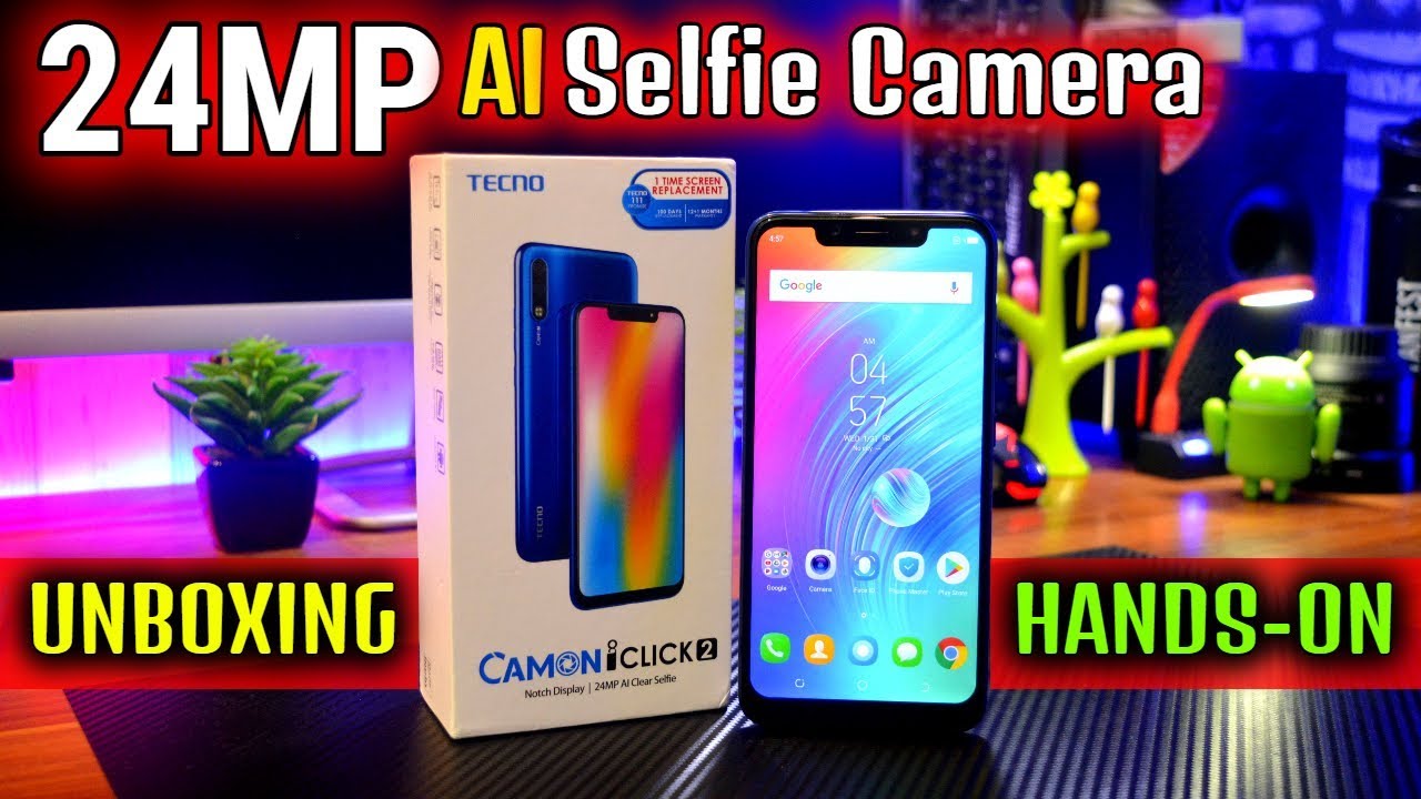 Tecno Camon iClick 2 Unboxing & Hands On|24MP AI Selfie Camera | Is