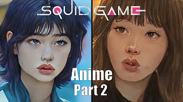 AI Turns Squid Game Into An Anime Part 2 | Kang Sae-byeok Scenes | HD 60FPS