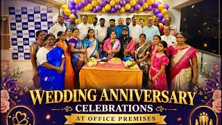 WEDDING ANNIVERSARY DAY CELEBRATIONS AT OFFICE ABGR FAMILY
