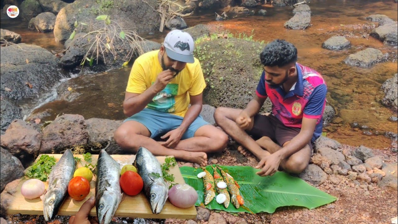 Steame king Fish In Banana Leaves | wild fish cooking | village cooking @kokanimasala