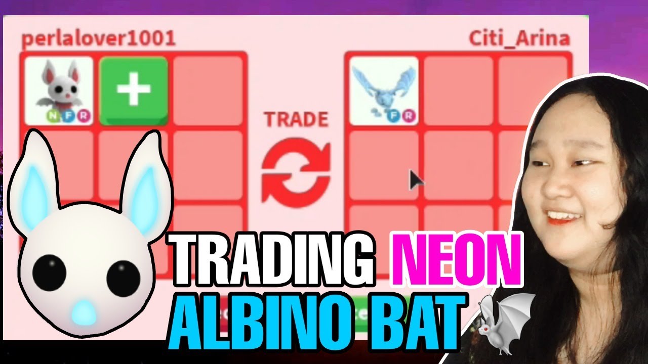 WHAT PEOPLE TRADE FOR FR NEON ALBINO BAT IN ADOPT ME | ROBLOX TAGALOG ...