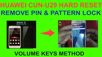 HOW TO HUAWEI Y5II CUN-U29 HARD RESET REMOVE PIN & PATTERN LOCK