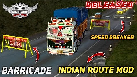 how to add barricades and speed breakers in bus simulator indonesia | BUSSID V3.6.1 | #indianmapmode