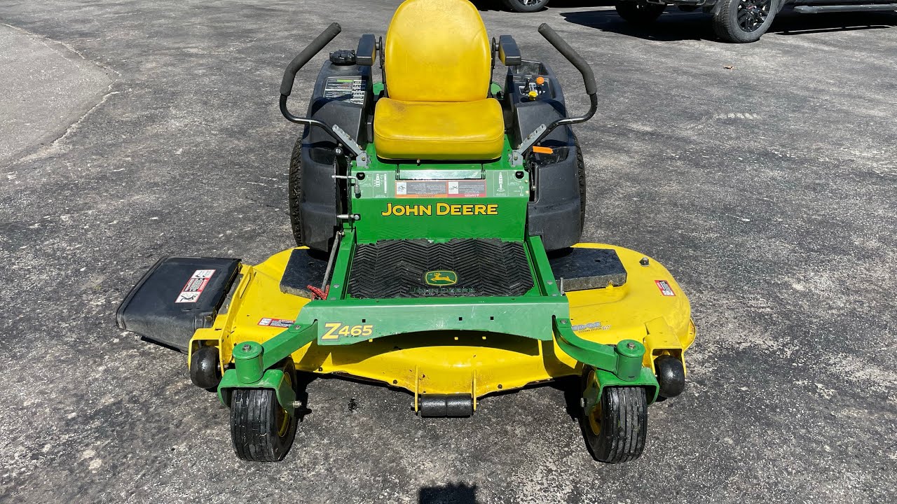 John Deere z465 62” deck YouTube