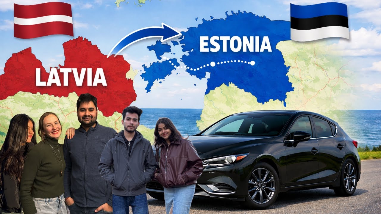 🇱🇻 Latvia to Estonia Road Trip | RIGA To Tallin by Car🚗🇪🇪