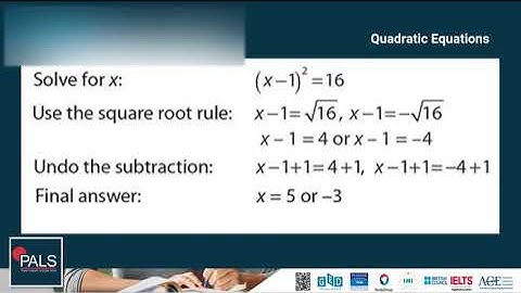 Pass GED Math | Solving Quadratic Equations