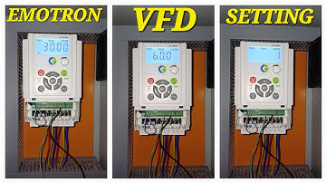 CG Crompton Greaves VFD emotron  Settings. #Hvacsupporttechie