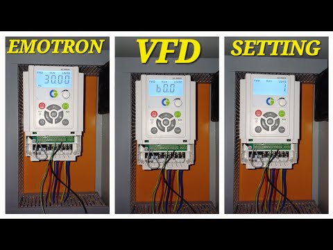 CG Crompton Greaves VFD emotron  Settings. #Hvacsupporttechie