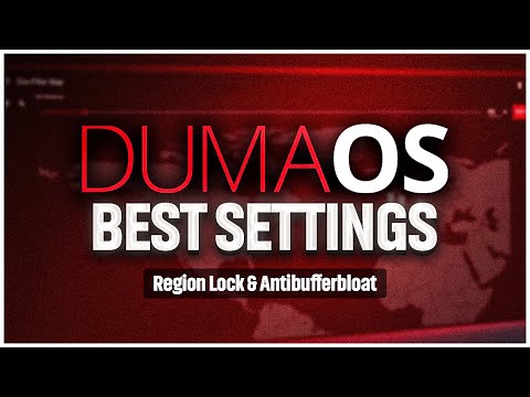 Dumaos BEST SETTINGS Region Lock Antibufferbloat XR 300 450 500 1000 Netduma R1 R2