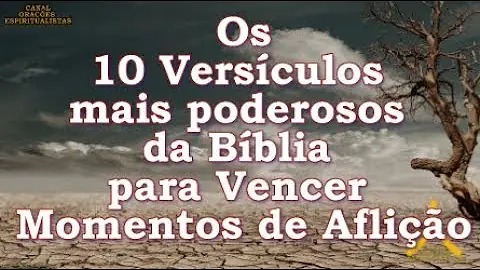 O que Deus fala sobre aflição?