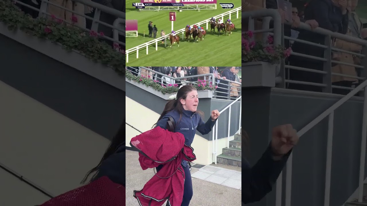 Minnie Hauk's groom going through the emotions at Ascot ❤️